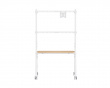 Easel Studio Mobilt TV-stativ med hjul – Hvid