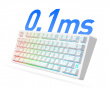 Jet 75 E‑sport Tastatur - Black Topographic [Kailh Magnetic God Switch]