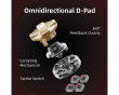KP40 Trådløs Hall-Effekt Kontroller med Opladningsdock - Golden Black