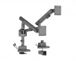 Monitorarm med USB-A & USB-C Porte - 2 Skjermer - 17-35