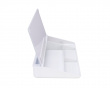 Glas Skrivebord Whiteboard med Stativ 40 cm - Hvid