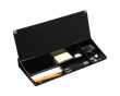 Glas Desktop Whiteboard med Stativ 40 cm - Sort