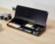 Glas Desktop Whiteboard med Stativ 40 cm - Sort
