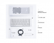 Flow 2 84 Lavprofil Mekanisk Tastatur [Kailh Surfer Linear] – Hvid