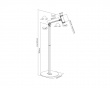 Universal Tablet Gulvstander - Sort