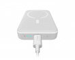 Powerbank 10000mAh, USB-C 20W, MagSafe - Hvid