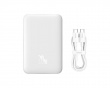 Powerbank 10000mAh, USB-C 20W, MagSafe - Hvid