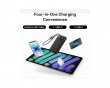 EnerFill FC11 Digital Display Power Bank med Dual Cable 22.5W 10000mAh - Cosmic Black