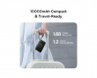 EnerFill FC11 Digital Display Power Bank med Dual Cable 22.5W 10000mAh - Cosmic Black