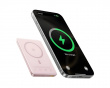 PicoGo AM41 Ultraslank Qi2 Magnetisk Powerbank 27W 10000mAh - Rosa