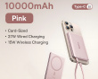 PicoGo AM41 Ultraslank Qi2 Magnetisk Powerbank 27W 10000mAh - Rosa