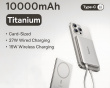 PicoGo AM41 Ultraslank Qi2 Magnetisk Powerbank 27W 10000mAh - Titanium