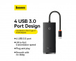 Lite Series 4-ports Type-C HUB-adapter - Sort