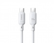 Silky Series Hurtigopladning Kabel Type-C til Type-C 100W - 2m - Hvid