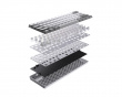 CLIPPER PRO MINI 60 HE Gamingtastatur [MGX HYPERDRIVE] - Hvid