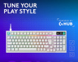 G316 X 98 Gamingtastatur - Hvid