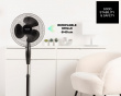 Gulvventilator Greco 16 CR Elegance 40cm - Sort