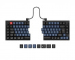 Q11 Hotswap Knob Split ISO Tastatur - Sort [Gateron G Pro Red]
