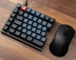 Q11 Hotswap Knob Split ISO Tastatur - Sort [Gateron G Pro Red]