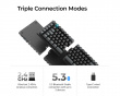 Q11 Ultra 75% Split 8K Trådløst Tastatur [POM Banana]