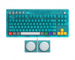 Retro Mechanical Keyboard - Trådløst Tastatur ANSI - Clear Blue