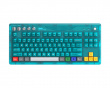 Retro Mechanical Keyboard - Trådløst Tastatur ANSI - Clear Blue