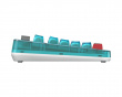 Retro Mechanical Keyboard - Trådløst Tastatur ANSI - Clear Blue