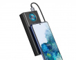 Amblight 30000mAh Powerbank, 4xUSB, USB-C, 65W - Sort