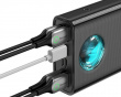 Amblight 30000mAh Powerbank, 4xUSB, USB-C, 65W - Sort