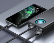 Amblight 30000mAh Powerbank, 4xUSB, USB-C, 65W - Sort