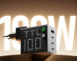 Pixel 100W USB-C & USB-A oplader - Grå