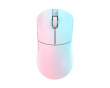 Huan Stainless Magnesium Alloy Trådløs Gamingmus - Blå/Pink