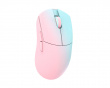 Huan Stainless Magnesium Alloy Trådløs Gamingmus - Blå/Pink