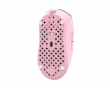 Huan Stainless Magnesium Alloy Trådløs Gamingmus - Blå/Pink