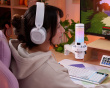 VOXARA USB Gaming Kondensatormikrofon RGB - Hvid