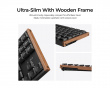 K1 Ultra SE 80% 8K Trådløst Tastatur - Wood Black [Milk POM Red]