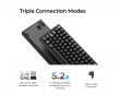 K2 Ultra 75% 8K Trådløst Tastatur - Sort [Keychron Apex Red]