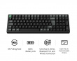 K4 Ultra 96% 8K Trådløst Tastatur - Sort [Keychron Apex Red]