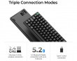 K4 Ultra 96% 8K Trådløst Tastatur - Sort [Keychron Apex Red]