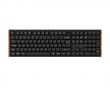 K5 Ultra Low-Profile 100% 8K Trådløst Tastatur - Wood Black [Keychron Milk POM Brown]