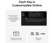 K5 Ultra Low-Profile 100% 8K Trådløst Tastatur - Wood Black [Keychron Milk POM Brown]