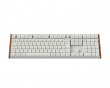 K5 Ultra Low-Profile 100% 8K Trådløst Tastatur - Wood White [Keychron Milk POM Red]