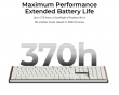 K5 Ultra Low-Profile 100% 8K Trådløst Tastatur - Wood White [Keychron Milk POM Red]