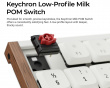 K5 Ultra Low-Profile 100% 8K Trådløst Tastatur - Wood White [Keychron Milk POM Brown]