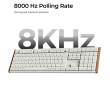 K5 Ultra Low-Profile 100% 8K Trådløst Tastatur - Wood White [Keychron Milk POM Brown]