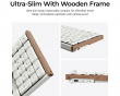 K5 Ultra Low-Profile 100% 8K Trådløst Tastatur - Wood White [Keychron Milk POM Brown]