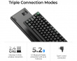 K8 Ultra 80% 8K Trådløst Tastatur - Sort [Keychron Apex Red]
