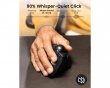 EM05 NL Vertikal Trådløs Trackball Mus - Sort