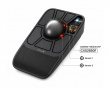 EM06 Tilpasningsbar Trackball Mus - Sort