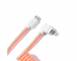 Coiled Aviator Kabel Angled 8K - Pink Orange